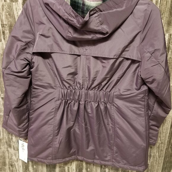 NWT Neyelle Water Resist/Insul Flannel Trim Jacket - Picture 4 of 13